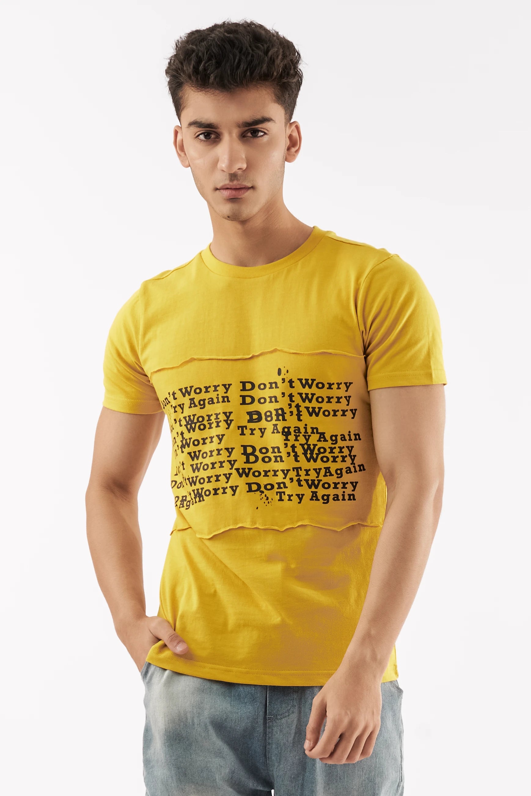 Men's Prompt Graphic T-Shirt Mustard