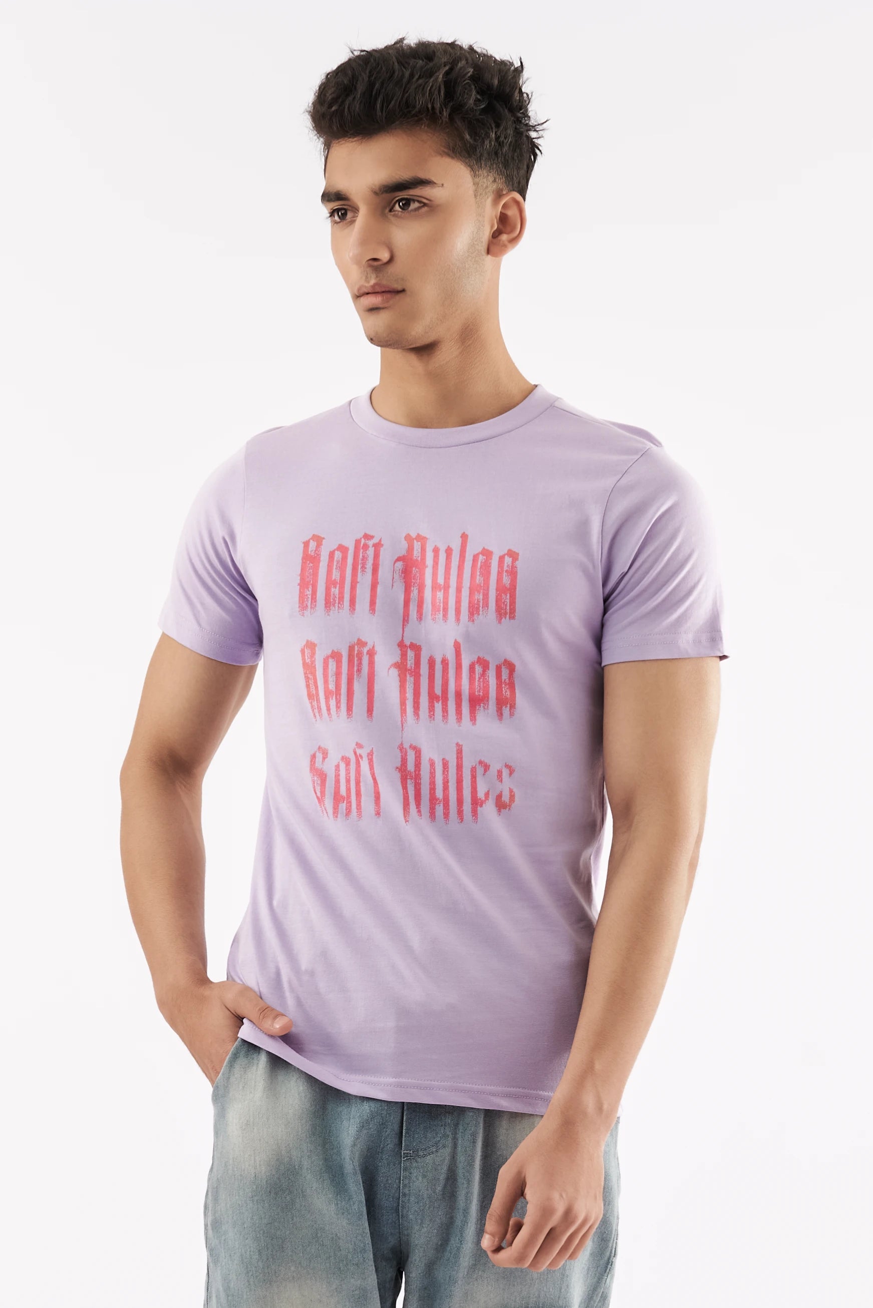 Men's Rules Graphics T-Shirt Purple