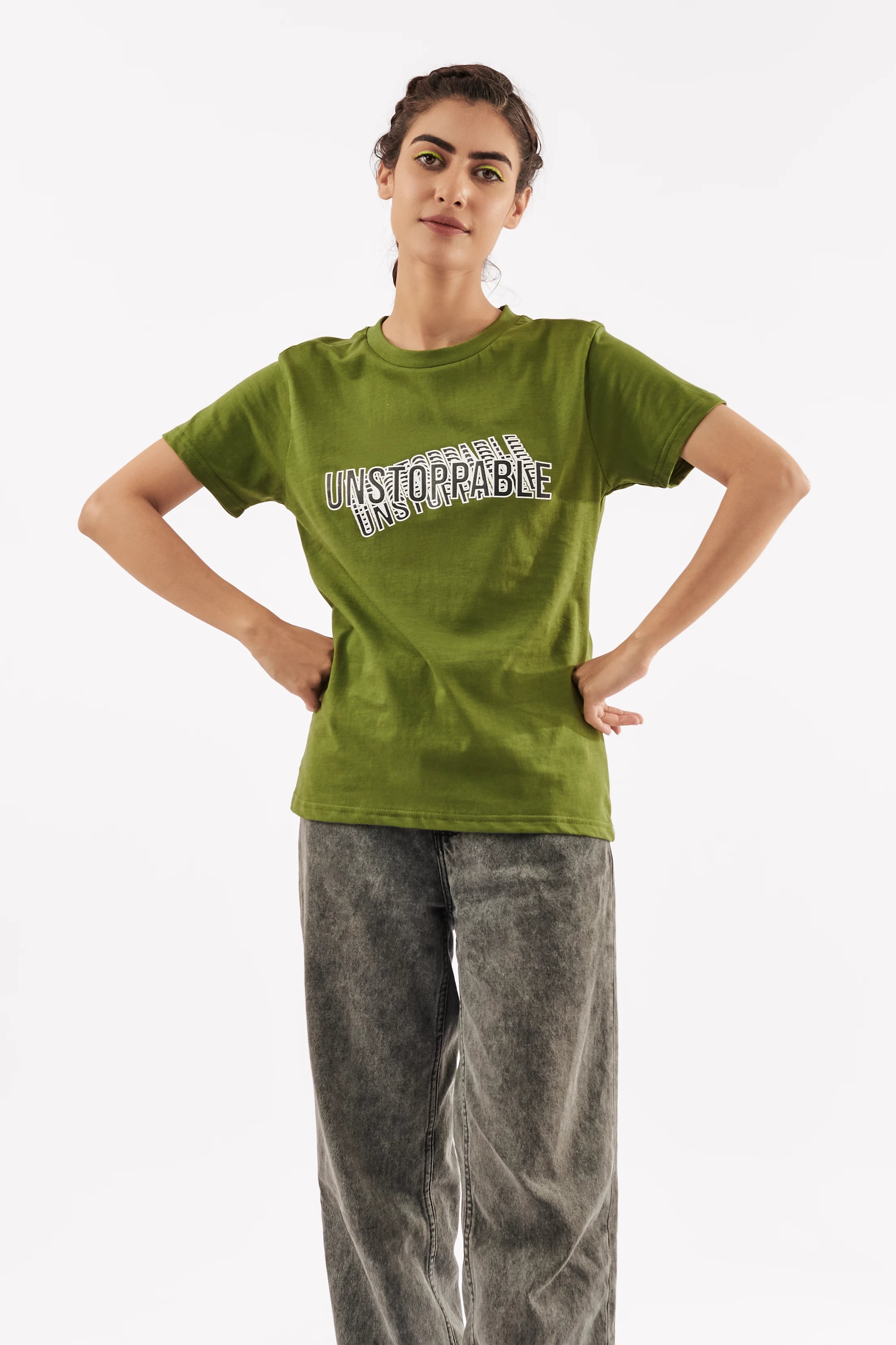 Women's Empowering T-Shirt Olive Green
