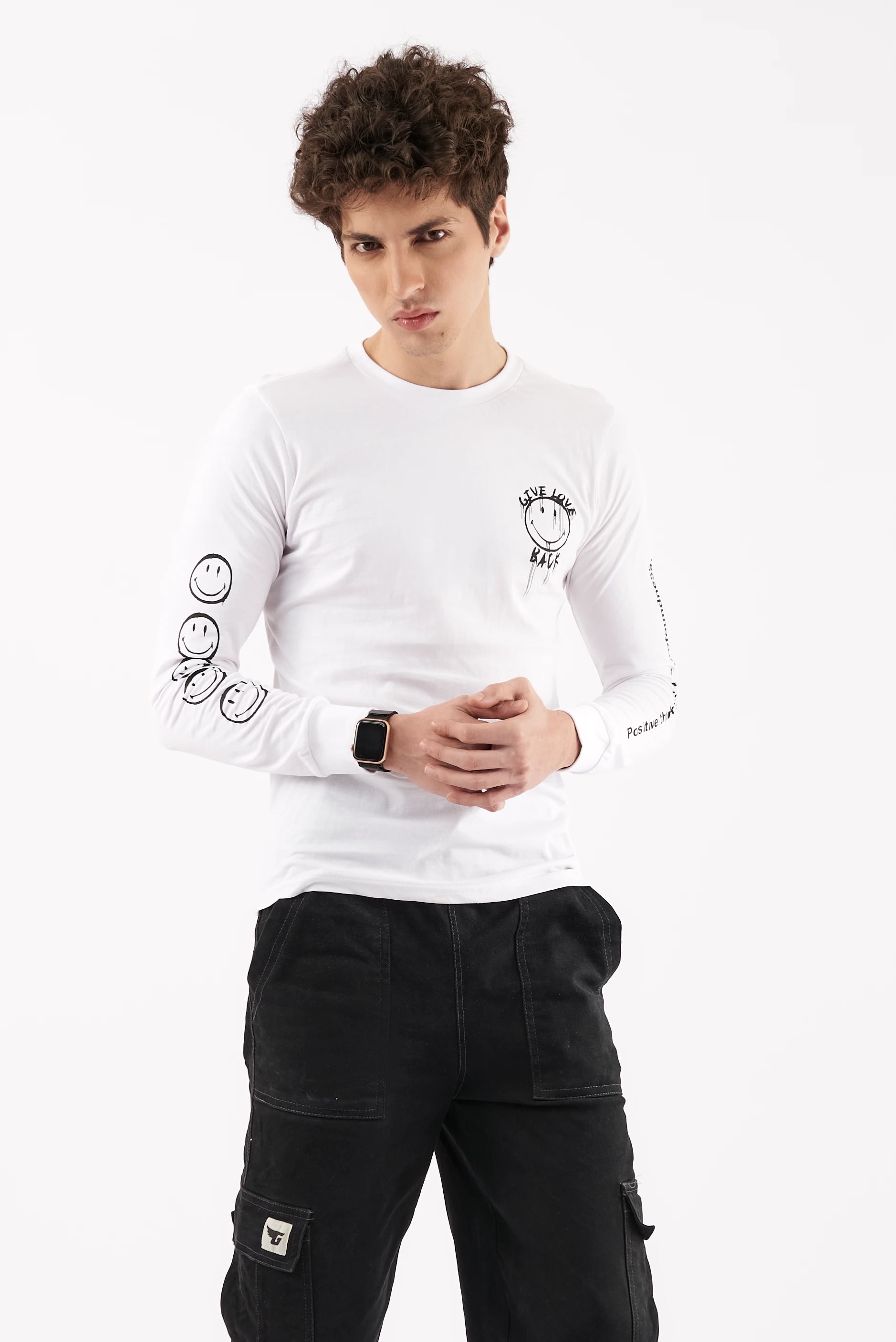 Men's Emoji Graphic T-Shirt White