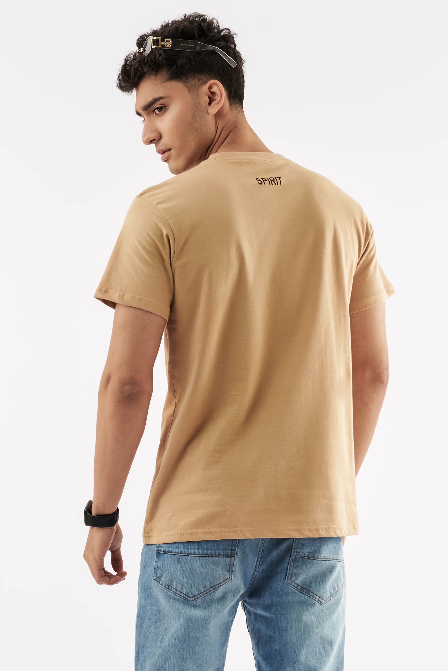 Men's Crew Neck T-Shirt Sand