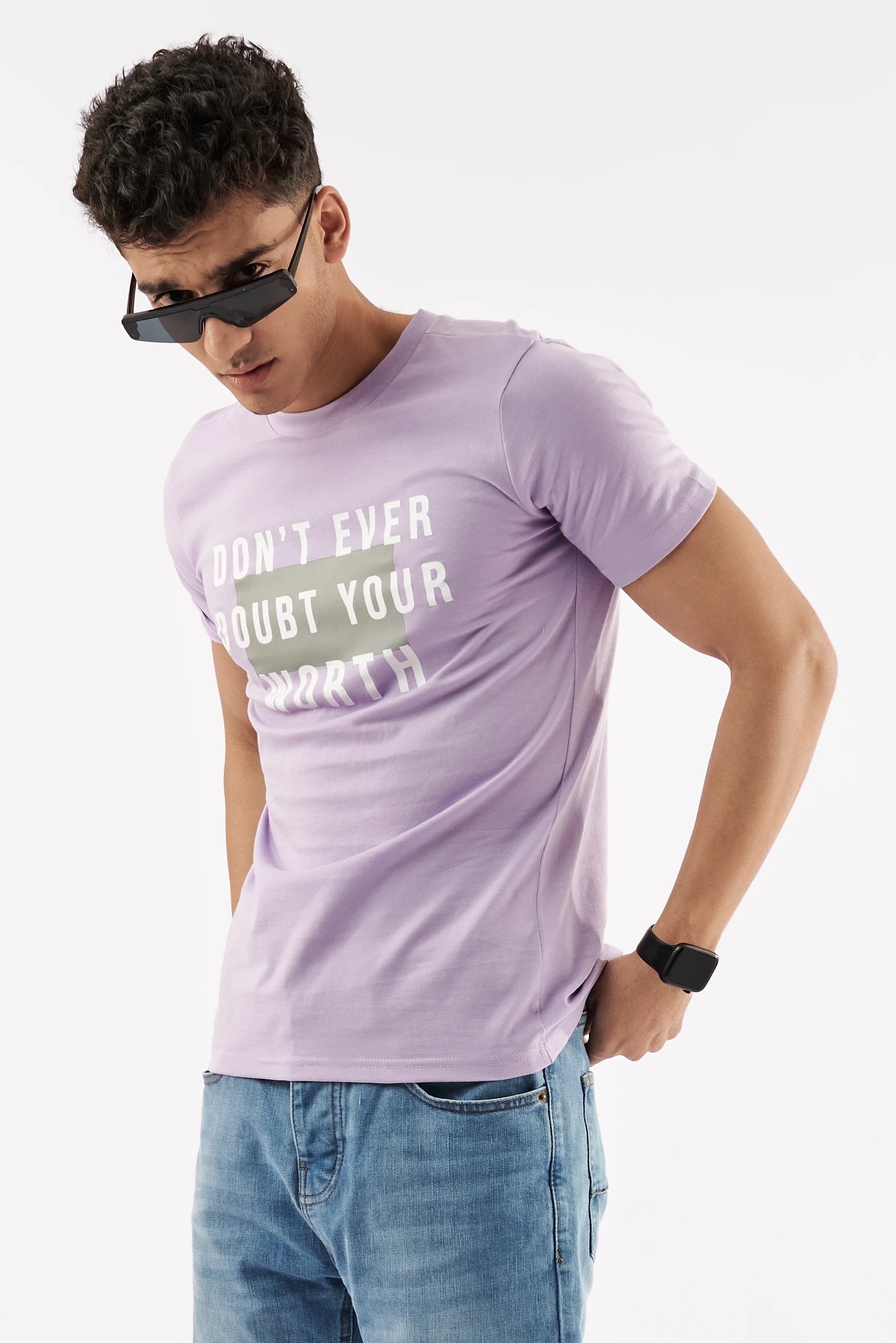 Men's Statement T-Shirt Purple