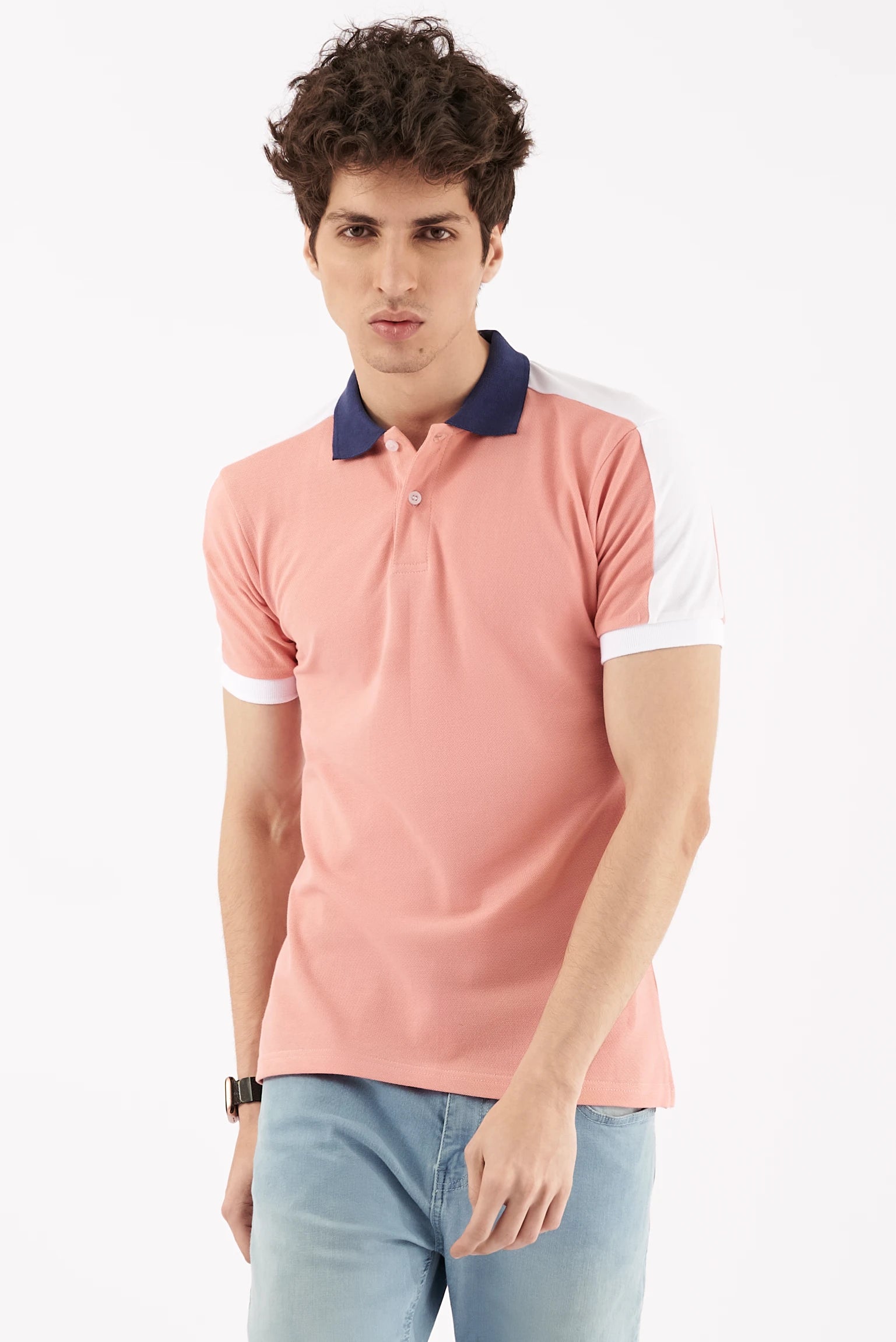 Men's Performance Polo Shirt Pink