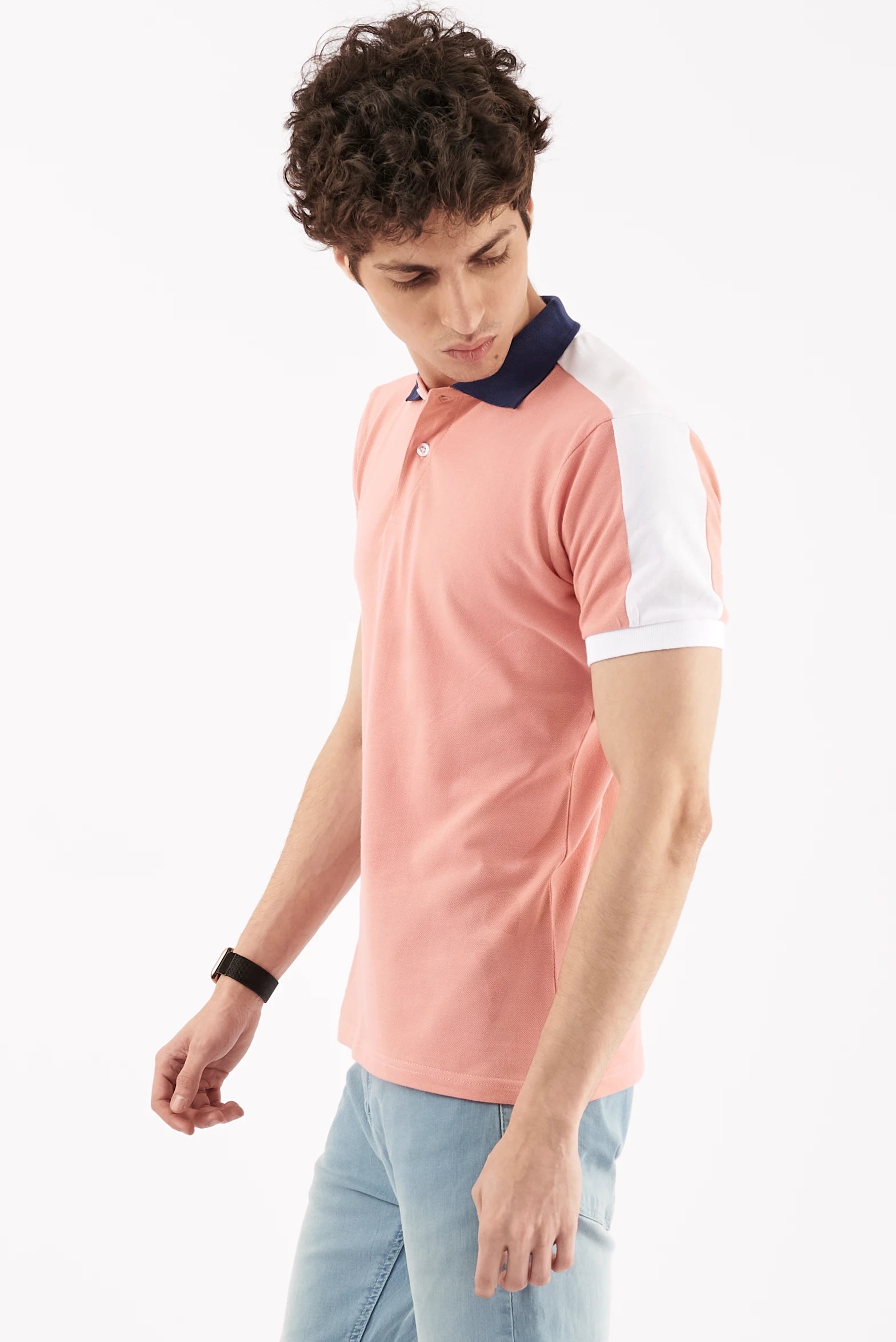 Men's Performance Polo Shirt Pink