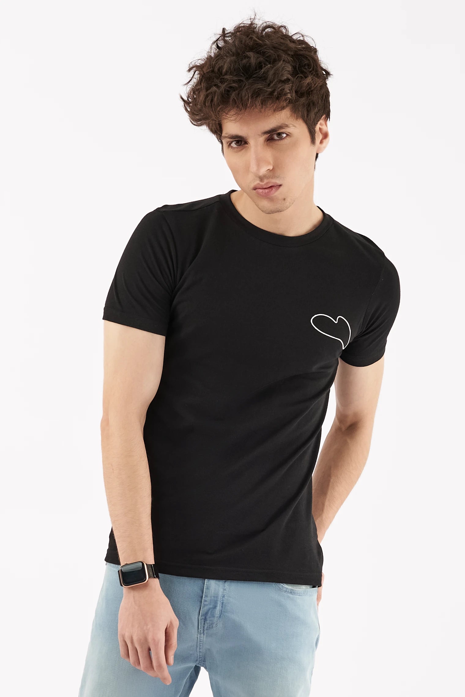 Men's Screen Love T-Shirt Black